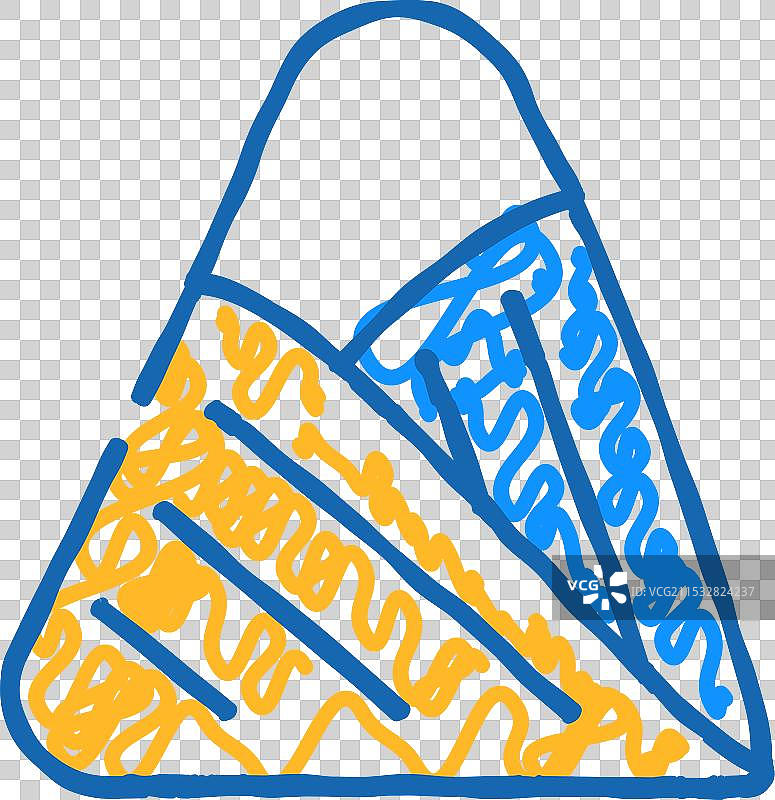 三角绷带急救图标涂鸦图片素材