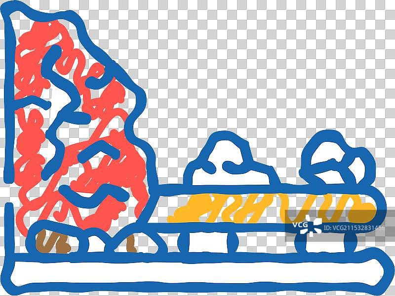 地下采矿铜生产图标涂鸦图片素材