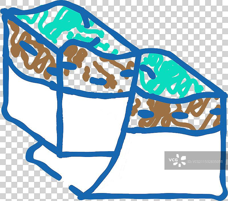 压缩推力地震图标涂鸦图片素材