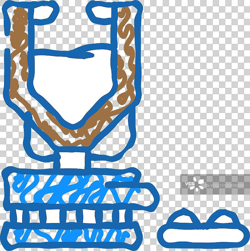 干燥炉钢铁生产图标涂鸦图片素材