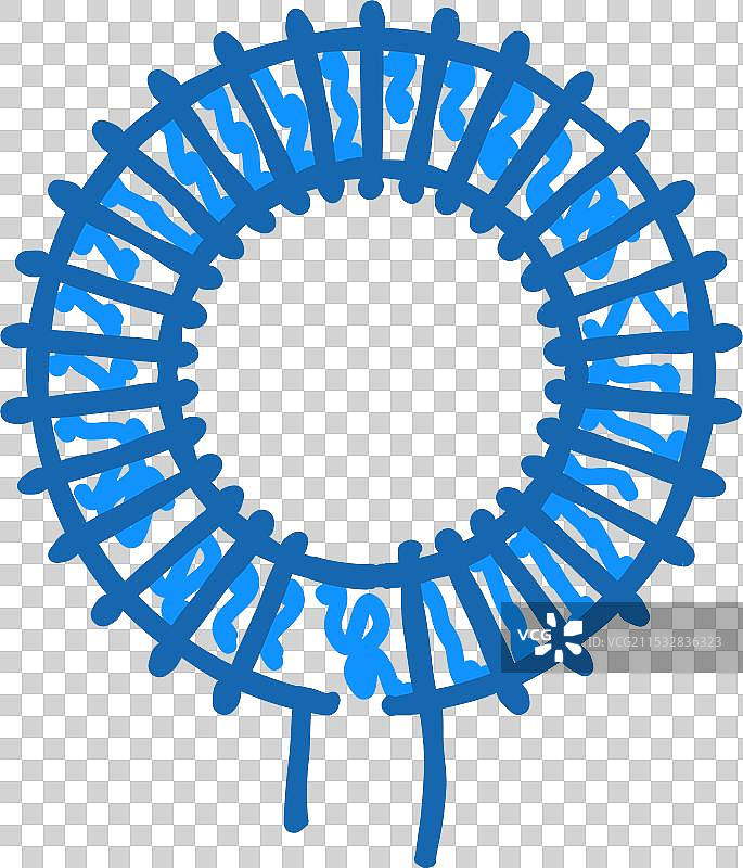 电感电子元件图标涂鸦图片素材