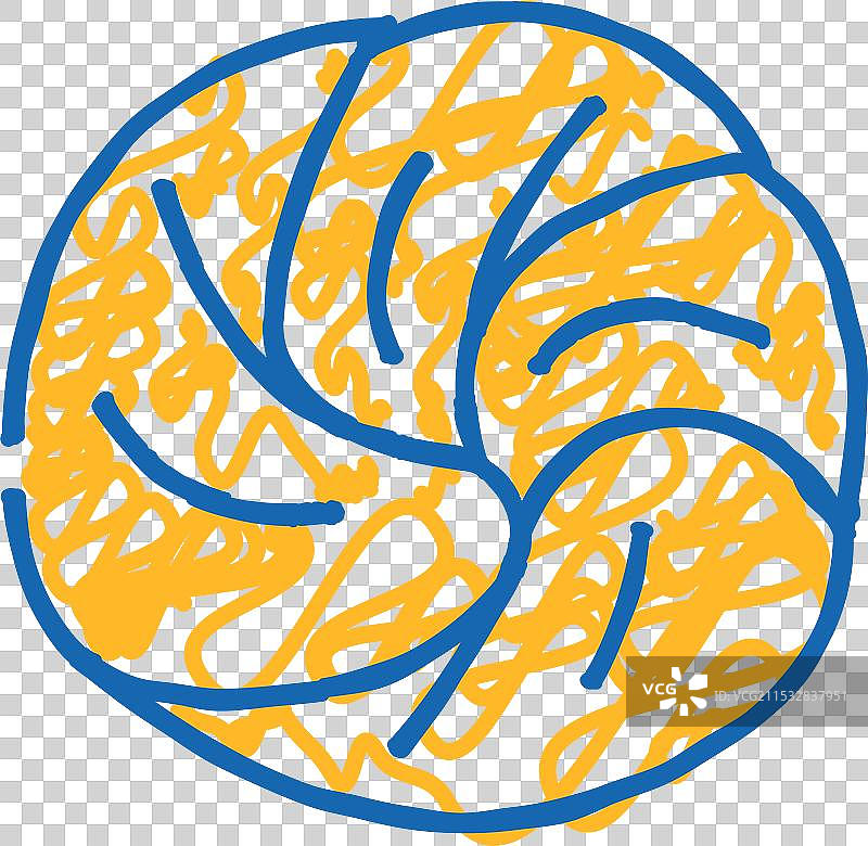 香蒜酱面包食品餐饮图标涂鸦图片素材