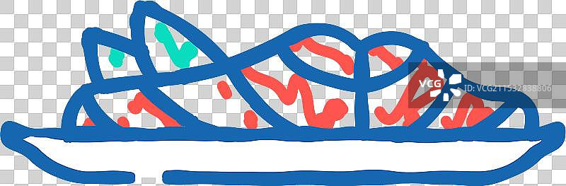 照烧三文鱼 日本料理 图标 涂鸦图片素材