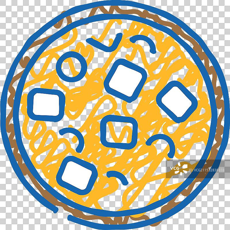 味噌汤日本料理图标涂鸦图片素材