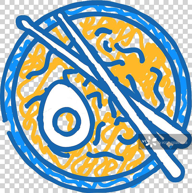 拉面日本食品图标涂鸦图片素材