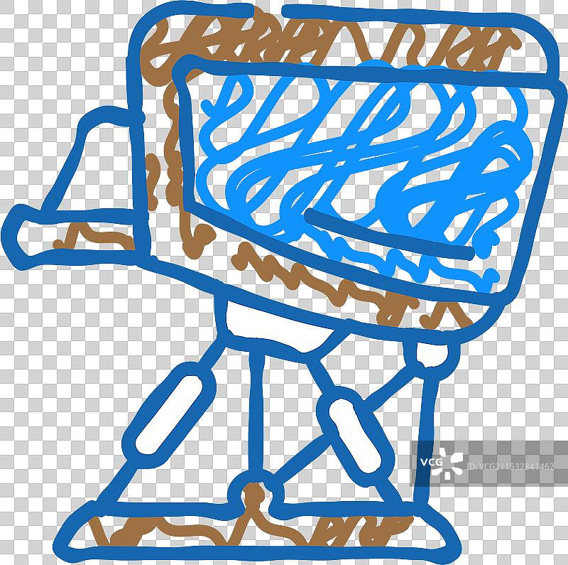 飞行模拟器航空工程师图标涂鸦图片素材