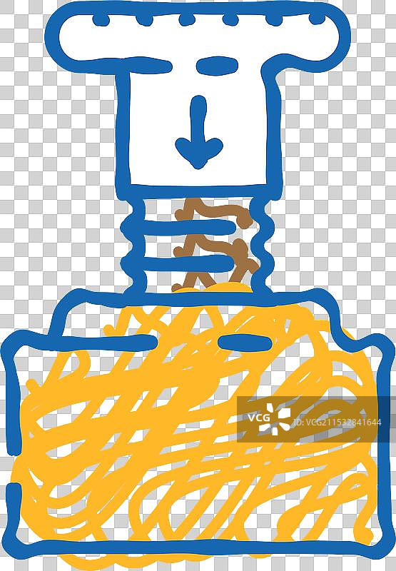 紧急停止按钮警报图标涂鸦图片素材