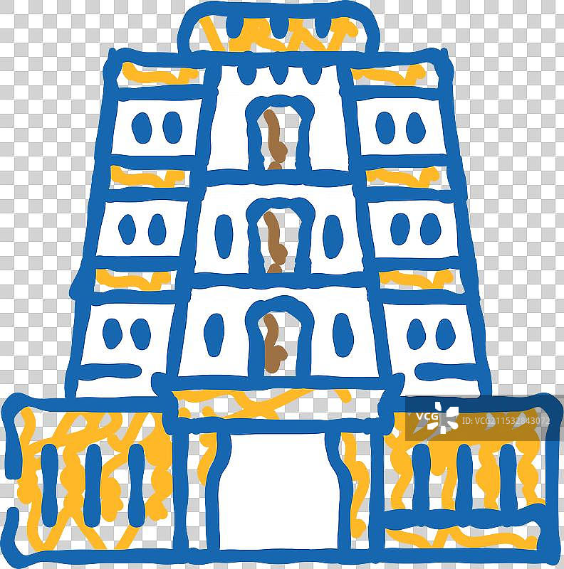 印度庙宇的神祇“Om”图标涂鸦图片素材