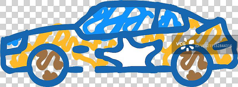 现代赛车车辆速度图标涂鸦图片素材