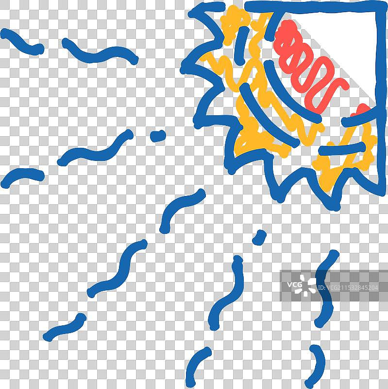 热浪图标涂鸦图片素材