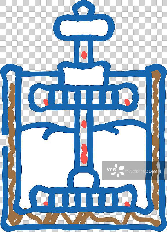 矿石加工采矿图标涂鸦图片素材