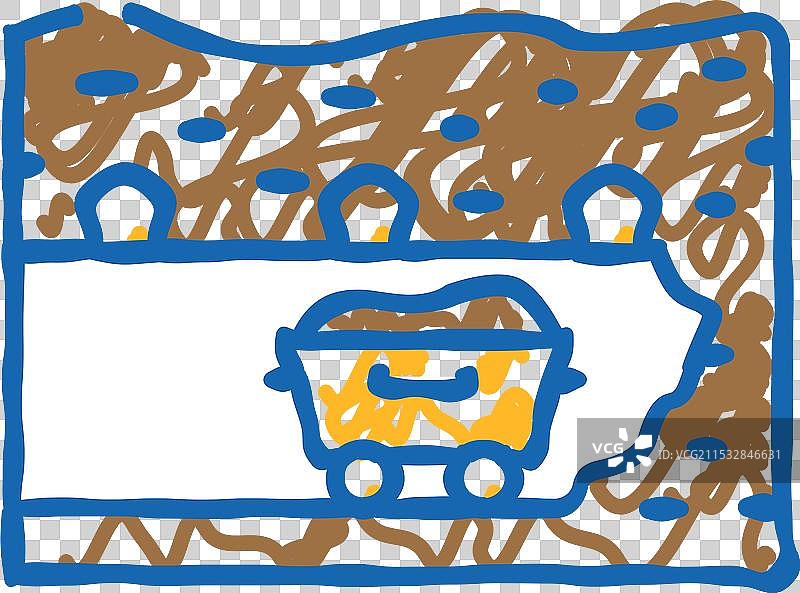 地下采矿图标涂鸦图片素材