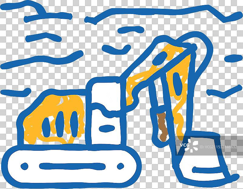 矿业作业图标涂鸦图片素材