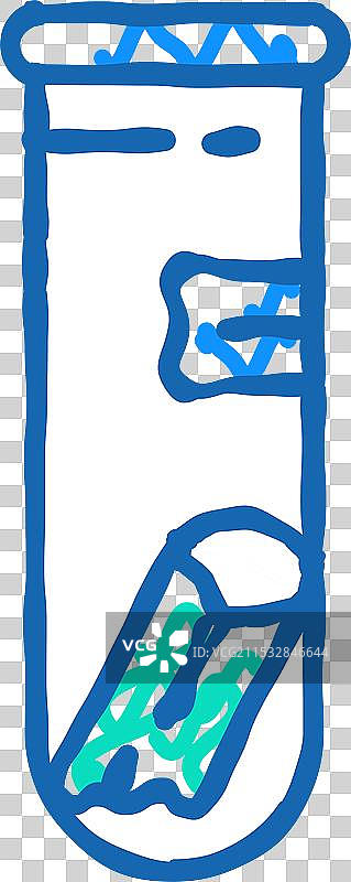 矿物分析采矿图标涂鸦图片素材