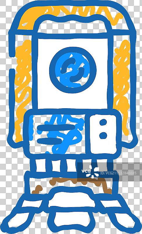 矿业测量工具图标涂鸦图片素材