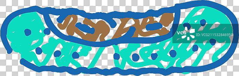 腐烂的黄瓜食物图标涂鸦图片素材