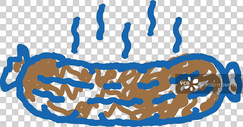 烟熏香肠图标涂鸦图片素材