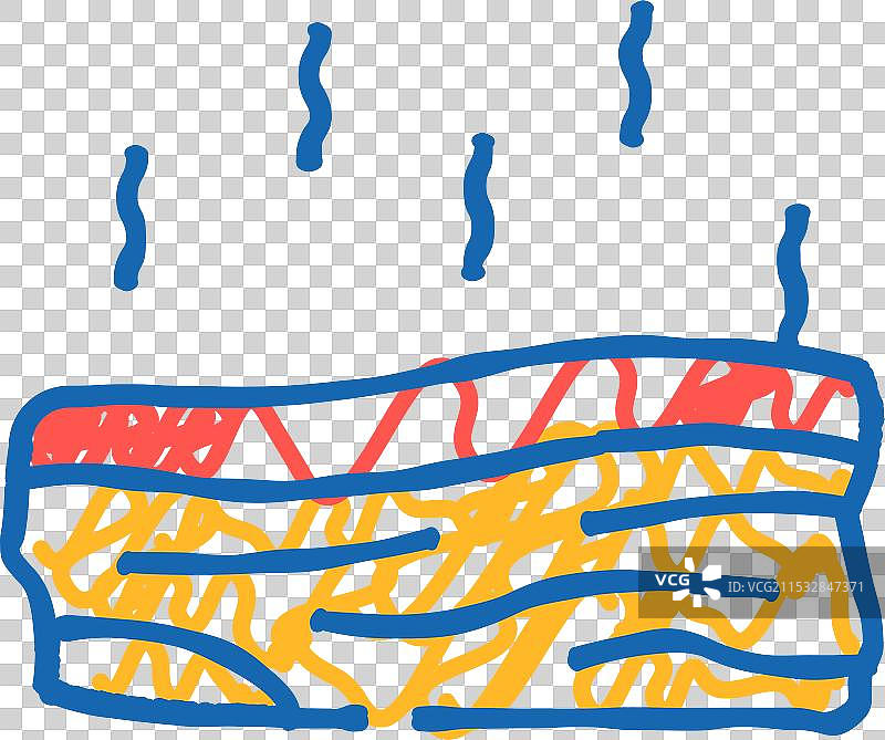 熏培根图标涂鸦图片素材