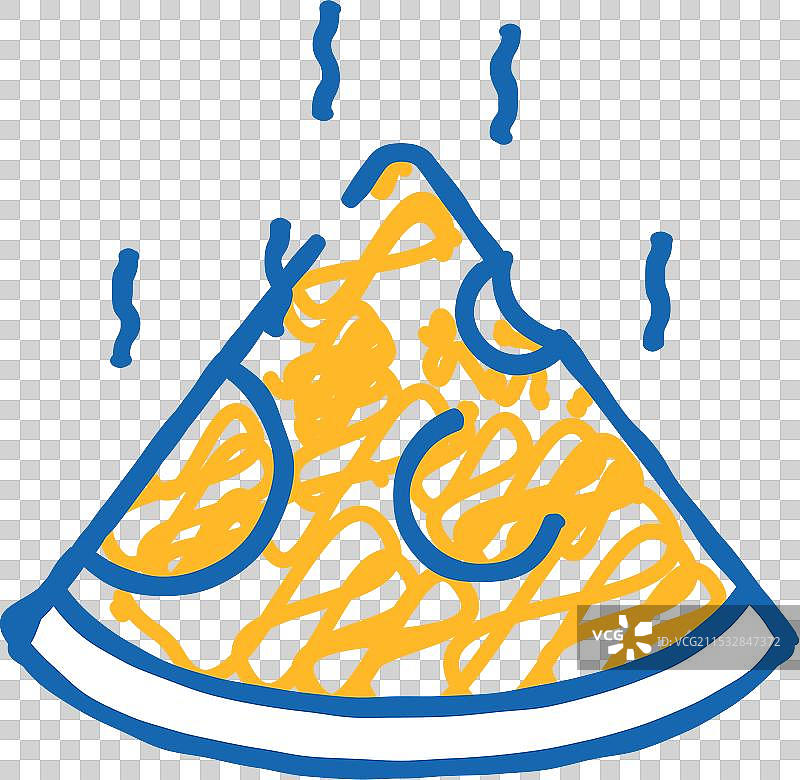 烟熏奶酪图标涂鸦图片素材