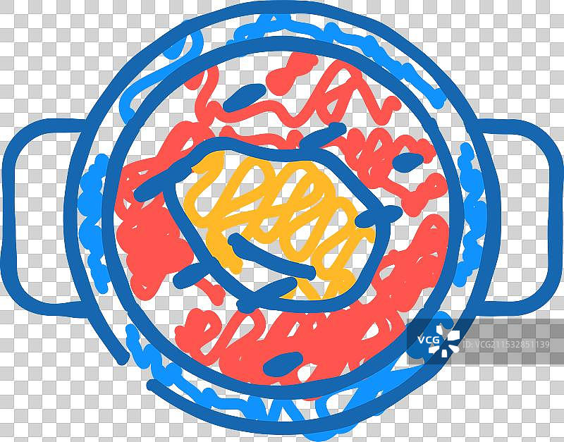 法式洋葱汤美食图标涂鸦图片素材