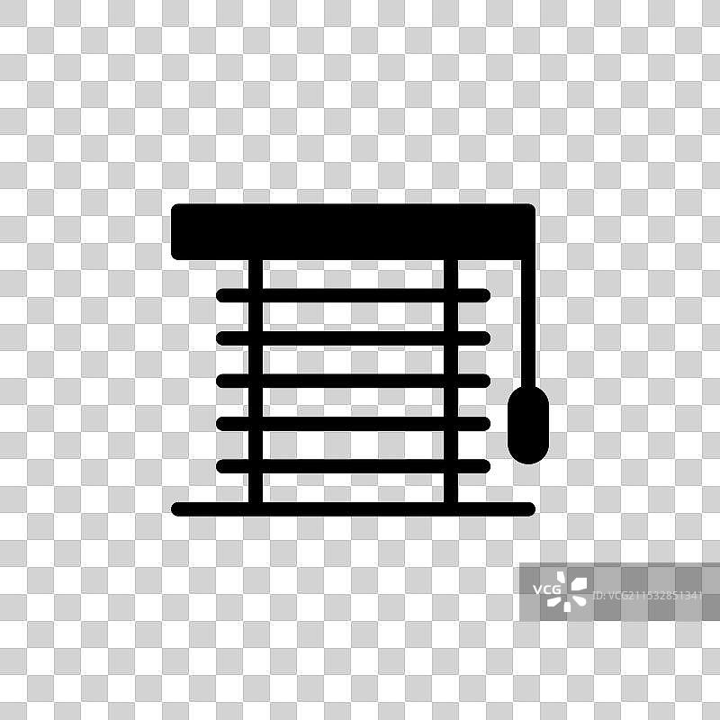 百叶窗图标，背景为白色图片素材