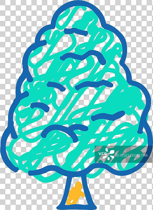 亚马逊丛林榴莲树图标涂鸦图片素材