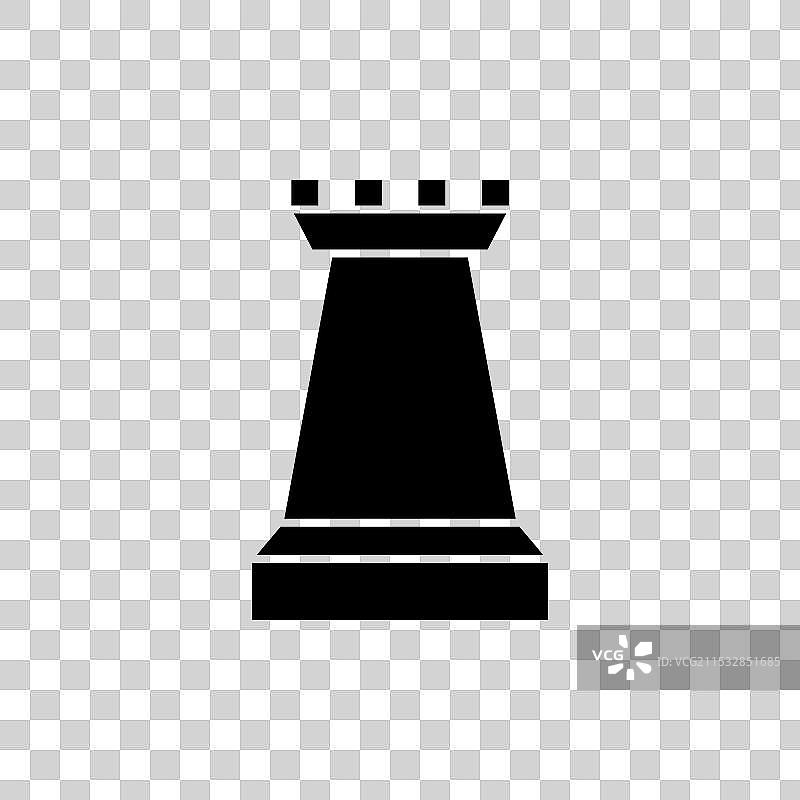 象棋车图标，背景为白色图片素材