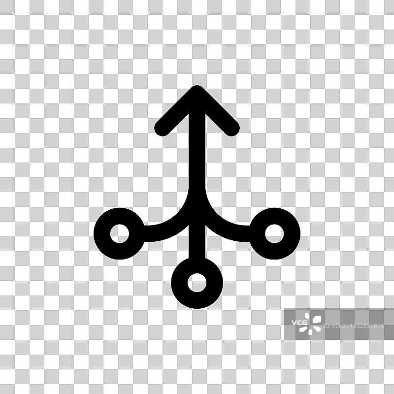 孤立在白色背景上的合并图标图片素材