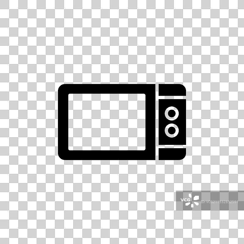 微波炉图标，背景为白色图片素材