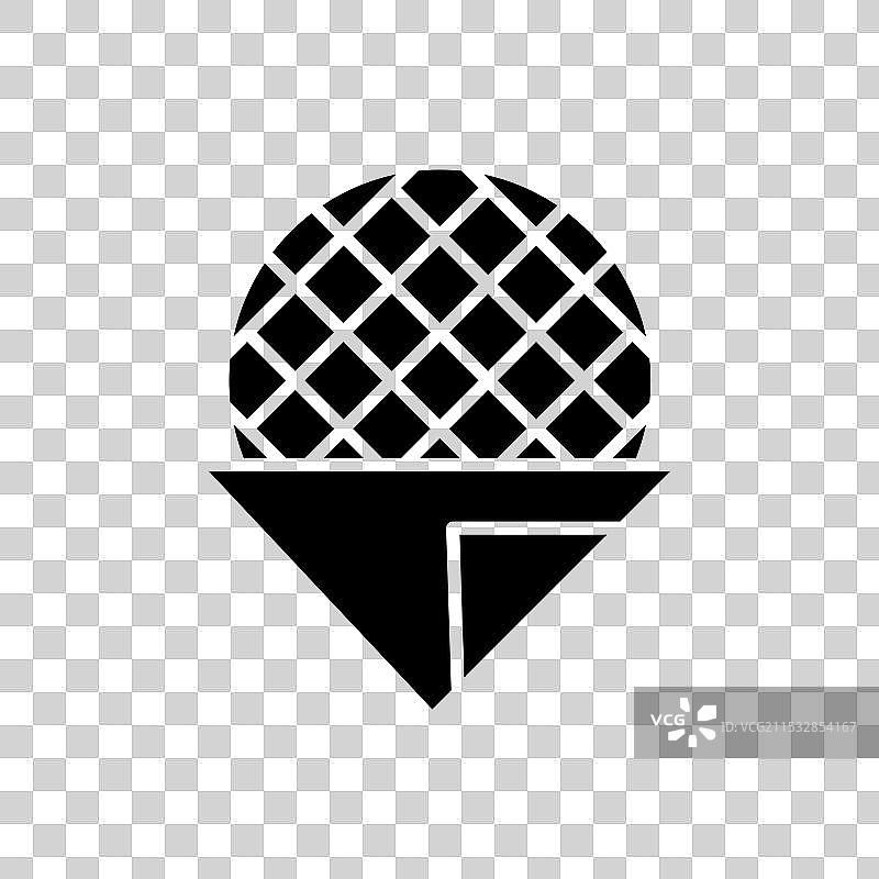 斯特鲁普华夫饼图标，背景为白色图片素材