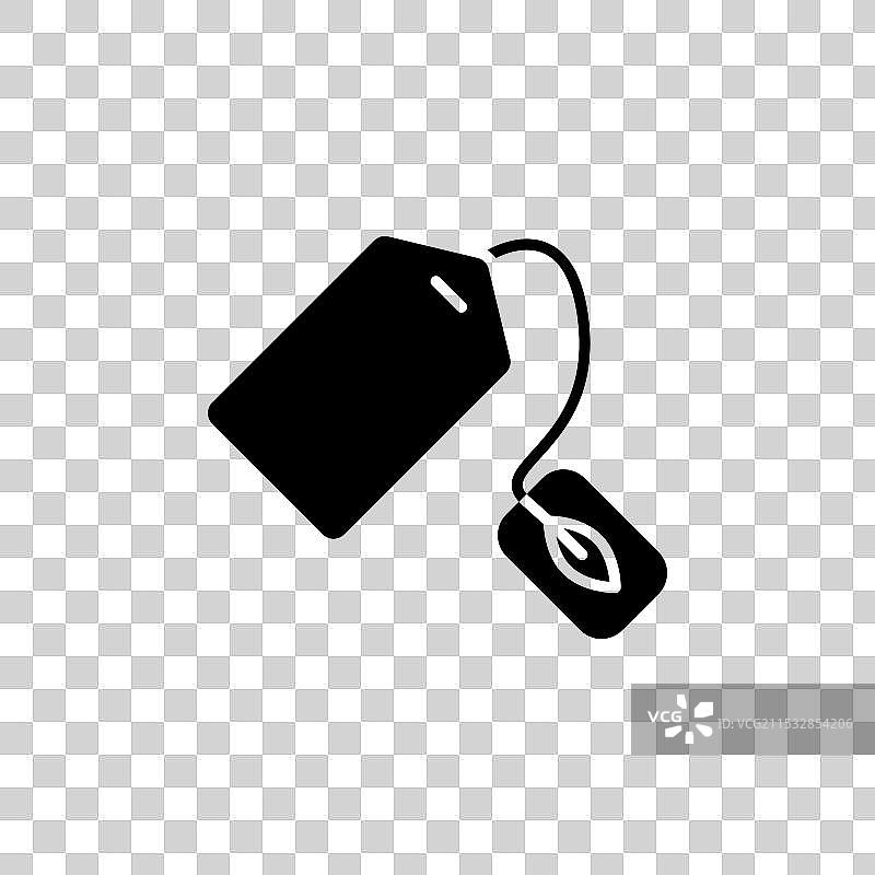 茶包图标，背景为白色图片素材