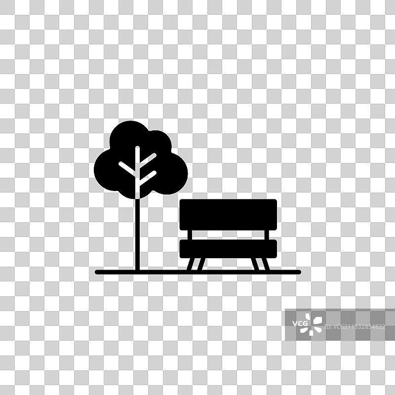 公园图标，背景为白色图片素材