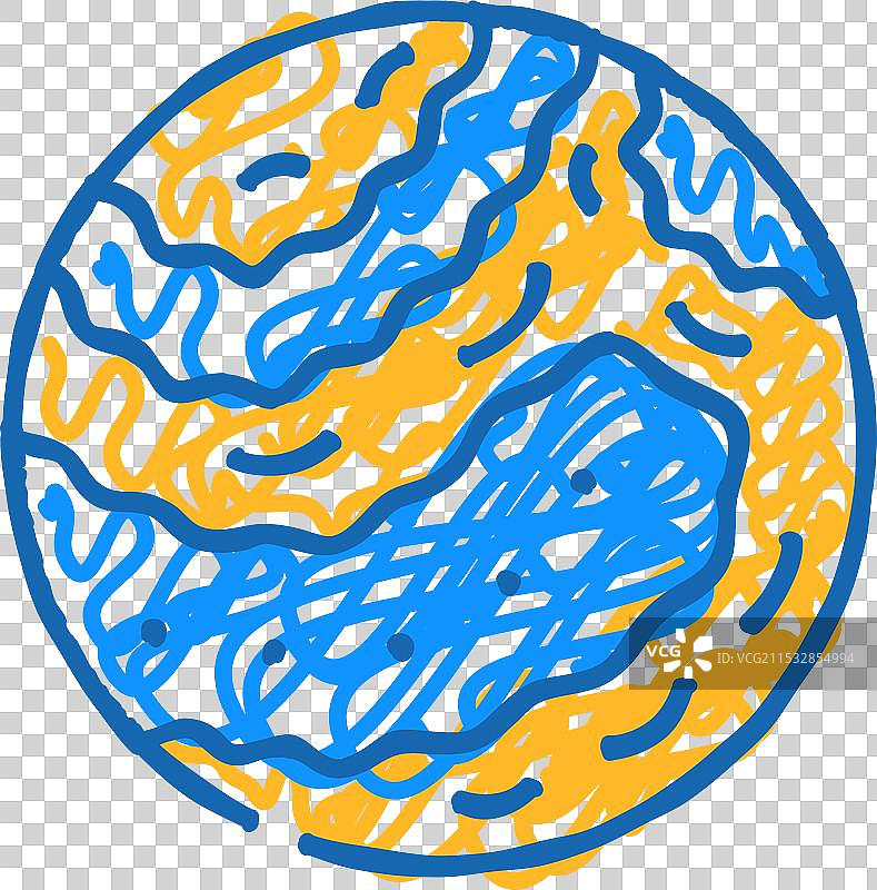 弹跳球减压玩具图标涂鸦图片素材