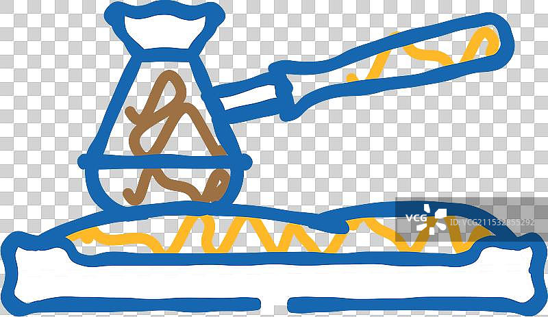 土耳其咖啡沙滩美食图标涂鸦图片素材