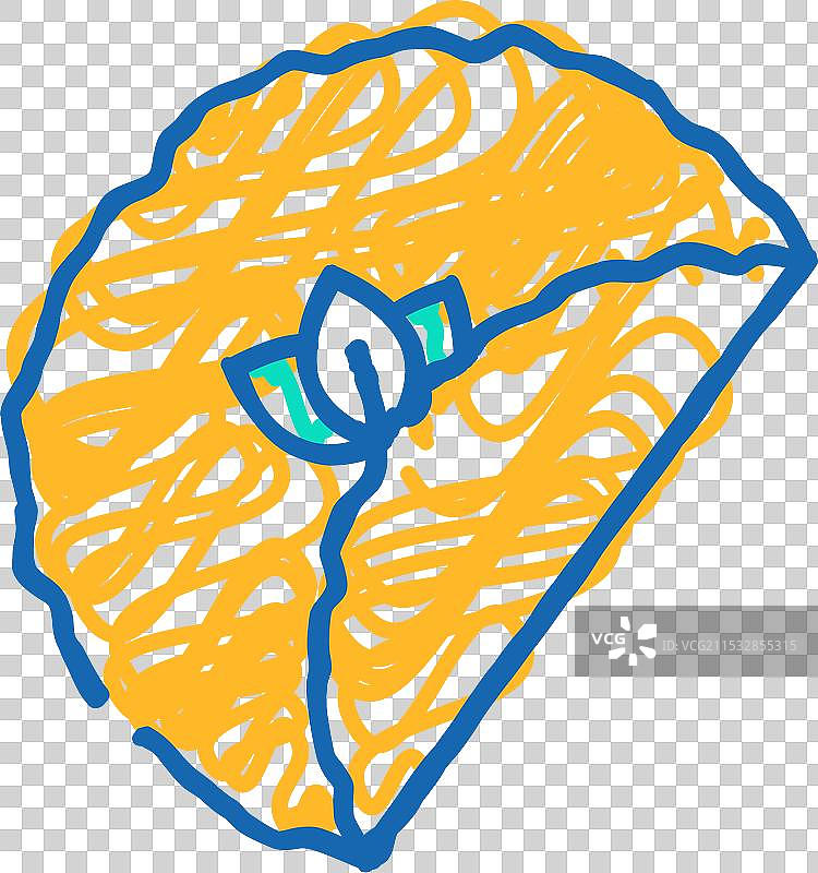 土耳其美食图标涂鸦的烤肉饼图片素材