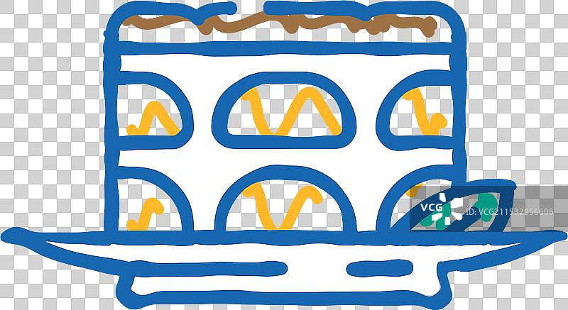 提拉米苏甜点意大利美食图标涂鸦图片素材