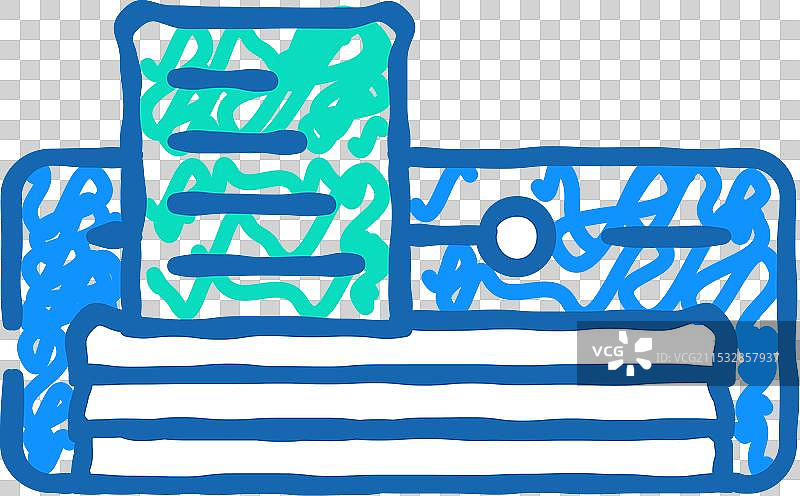 HVAC节能图标涂鸦图片素材