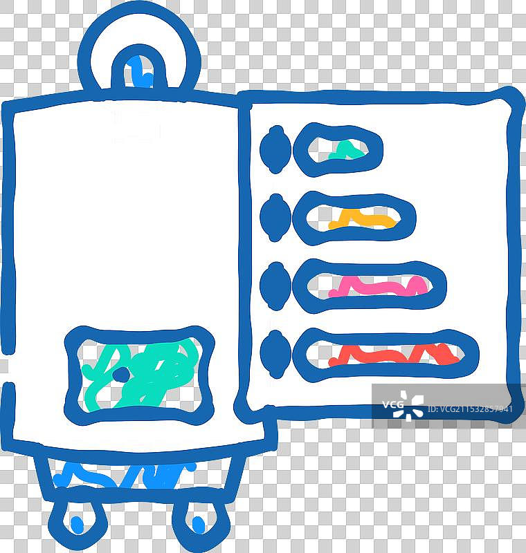 高效热水器图标涂鸦图片素材