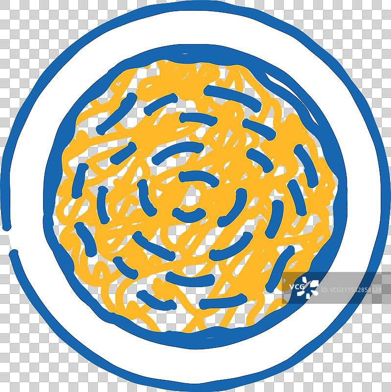 韩式葱饼图标涂鸦图片素材