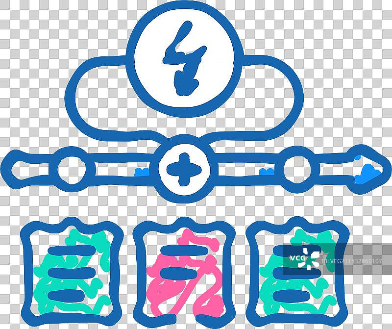 黑客时间管理图标涂鸦图片素材