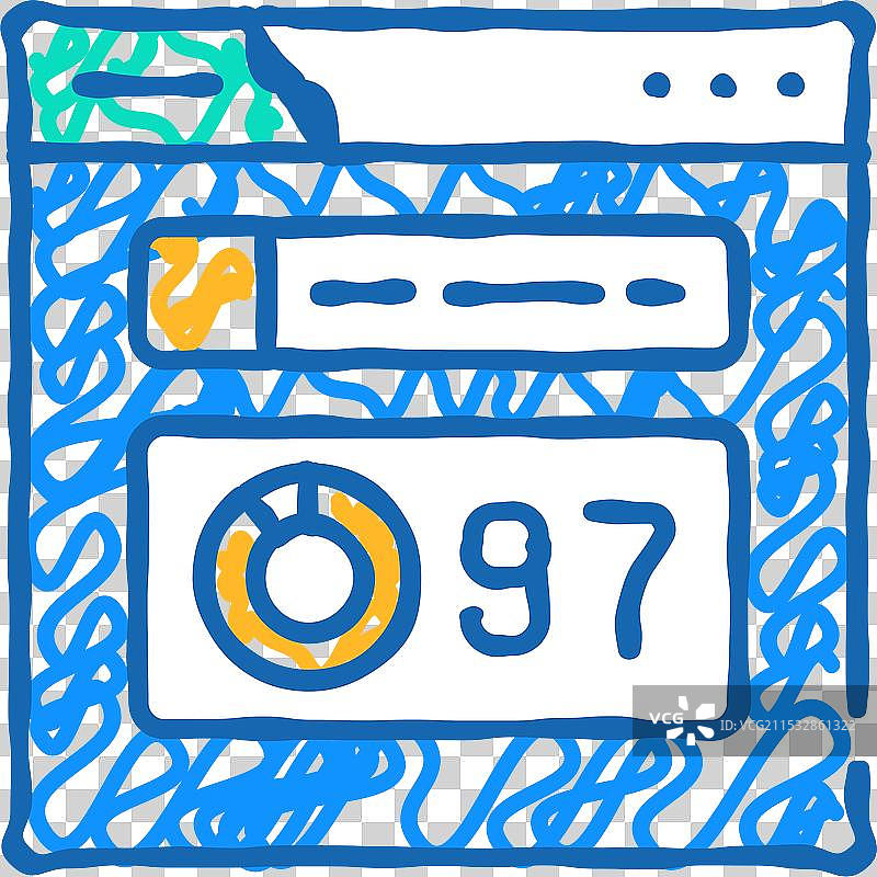 域名权威SEO图标涂鸦图片素材