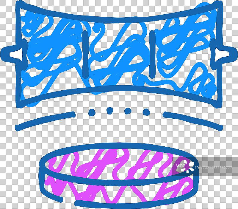 虚拟舞台图标涂鸦图片素材