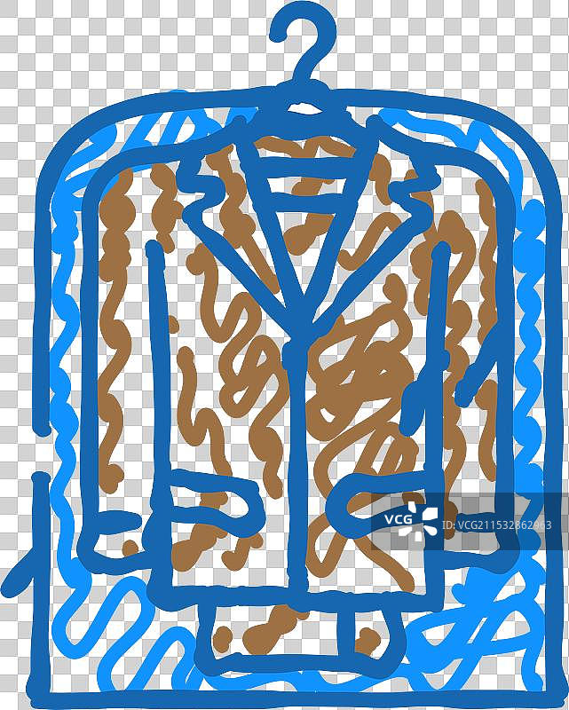 干洗店图标涂鸦图片素材