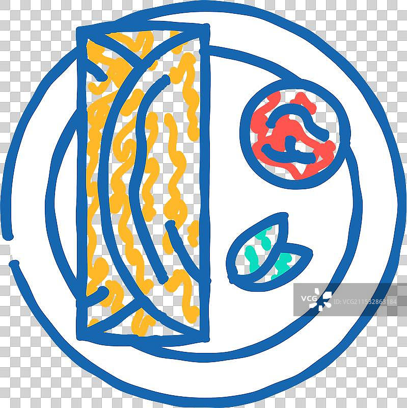 印度美食图标涂鸦的多萨图片素材