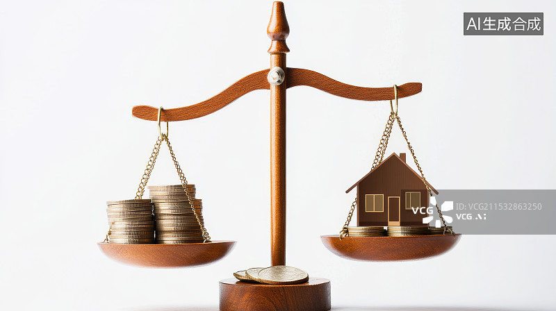 【AI数字艺术】住房公积金，金融市场，金融杠杆，投资，证券图片素材