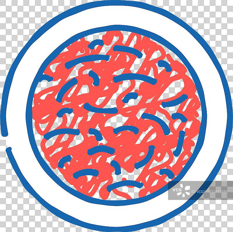 秋葵马萨拉印度菜肴图标涂鸦图片素材