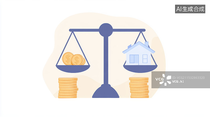 【AI数字艺术】住房公积金，金融市场，金融杠杆，投资，证券图片素材