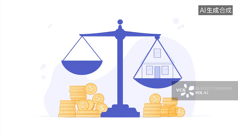 【AI数字艺术】住房公积金，金融市场，金融杠杆，投资，证券图片素材