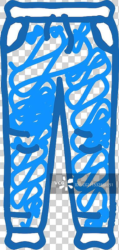 街头服饰的运动裤时尚图标涂鸦图片素材