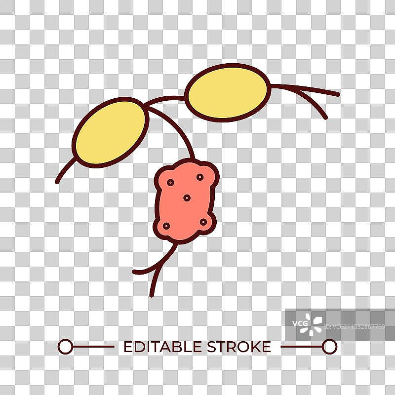 淋巴瘤 RGB 颜色图标图片素材